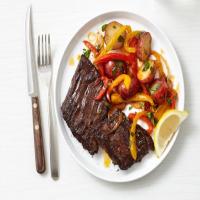 Skirt Steak With Peppers_image