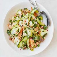 Smoked mackerel, courgette & butter bean salad image