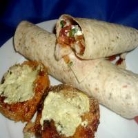 Sweet Mashed Potato Cakes With Curry Sour Cream_image