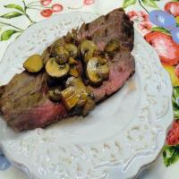 Marinated Flank Steak & Mushrooms_image