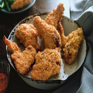 OVEN-FRIED FOUR CHEESE CHICKEN image