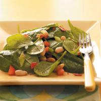 Spinach Bean Salad with Maple Dressing image