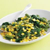 Sauteed Corn, Spinach, and Green Beans image