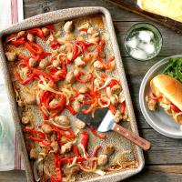 Sausage and Pepper Sheet-Pan Sandwiches_image