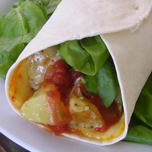 Curried Chipotle Potato, Spinach and Cheese Wraps_image
