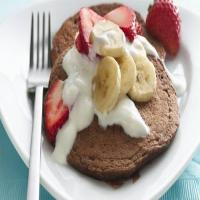Chocolate Pancakes with Strawberries image