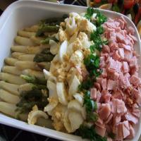 Asparagus With Ham and Eggs image
