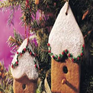 Gingerbread Birdhouse Ornaments image