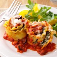 Italian Sausage Lasagna Rolls image