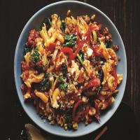 Red Pepper Garganelli With Pine Nuts Pasta Recipe_image