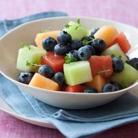 Blueberry-Melon Salad With Thyme Syrup_image