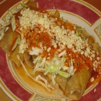 Flautas With Shredded Chicken image