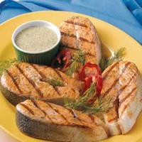 Grilled Salmon Steaks image