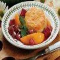 Rhubarb Peach Shortcake image