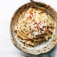Fettuccine Alfredo With Lobster Tails_image