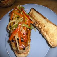 Chinese Chicken Burgers With Rainbow Sesame Slaw-Contest Winner! image