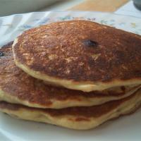 Oatmeal and Wheat Flour Blueberry Pancakes_image