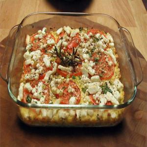 Squash with Tomato and Feta Cheese image