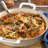 Chicken and Orzo Skillet_image