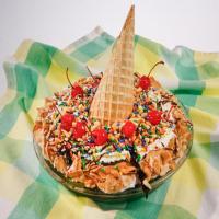 Waffle Cone Ice Cream Sundae Pie image