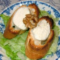 Warm Goat's Cheese on Toast and Lettuce image