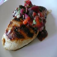 Grilled Chicken Breasts With Plum Salsa image