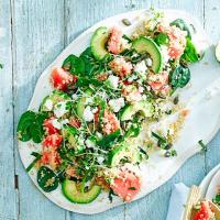 Watermelon & spinach super salad image