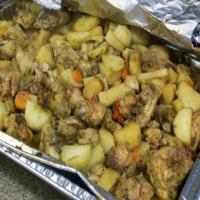 Jamaican Brown Stew Potatoes and Chicken for a Crowd_image