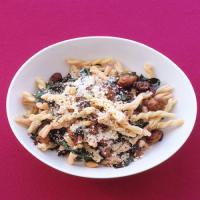 Gemelli With Sausage, Swiss Chard, and Pine Nuts image