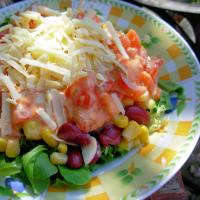 Low Fat Southwestern Layered Salad_image