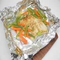 Baked Tilapia with Veggies in Foil image
