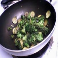 Chinese Style Broccoli & Zucchini Stir-Fry image
