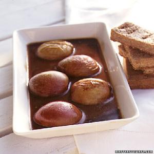 Roasted Peaches with Pecan Shortbread_image