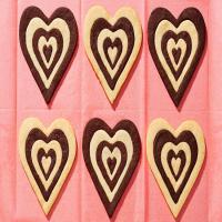 Dark- and White-Chocolate Shortbread Hearts image