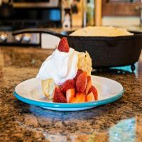 Homemade Strawberry Shortcake and Fresh Whipped Cream_image
