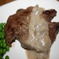 Bison Steaks With Mushroom Sauce image