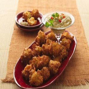 Corn Fritters with Pineapple-Jalapeño Sauce_image