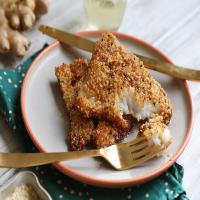 Sesame-Crusted Fish With Butter and Ginger Sauce image