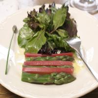 Poached Rhubarb And Asparagus Salad_image