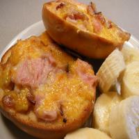 Ham and Cheese Pizza Mini-Bagels_image