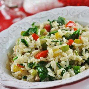Sunny Pepper Parmesan Rice with Spinach_image