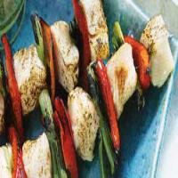 Halibut and Red Pepper Skewers with Chili-Lime Sauce_image