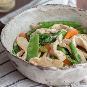 Ginger Chicken Stir Fry with Asparagus_image