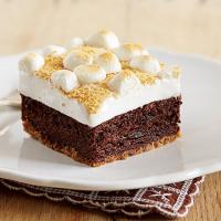 Fudgy S'mores Brownie Bars image