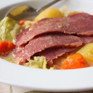 Coconut Milk Corned Beef and Cabbage image