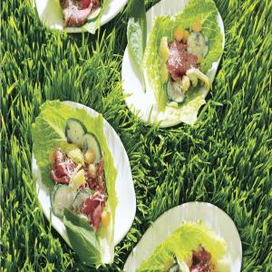 Artichoke-and-Beef Lettuce Wraps image