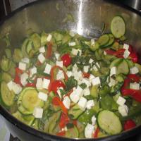 Zucchini, Peppers, and Tomatoes image