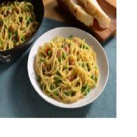 Skillet Linguine With Bacon And Peas Recipe - (4.8/5)_image