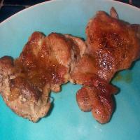 Seared Chicken Thighs With Plum Glaze_image