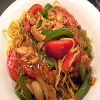 Tomato Beef Chow Mein image